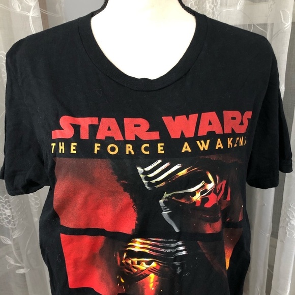 Star Wars black  force awakens T-shirt SZ M - Picture 3 of 5
